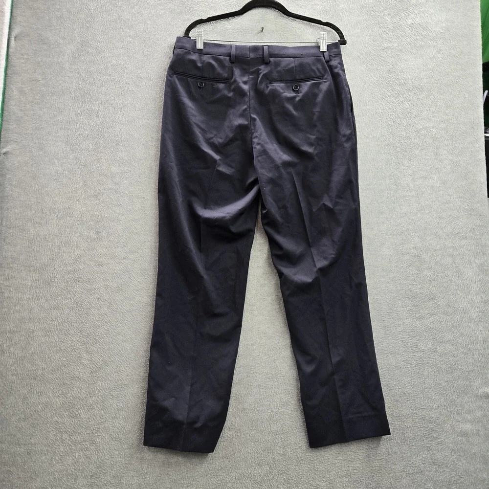 Banana Republic Men Pants 32X32 Navy Marzotto Super 120 Wool Dress READ